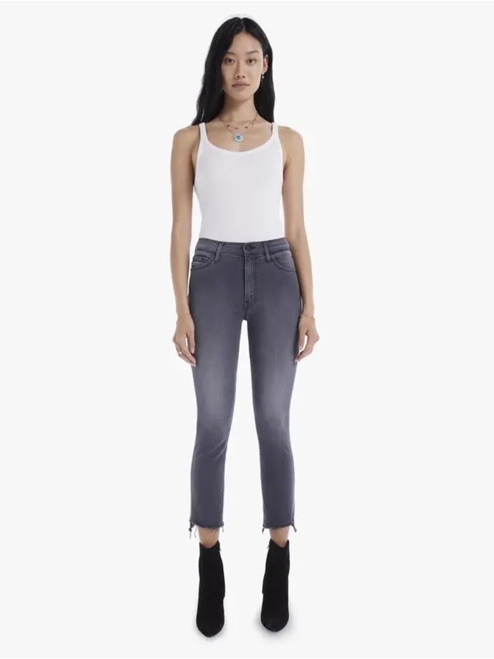 MOTHER The Insider Crop Step Fray Dancing In The Moonlight Size 27